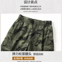 2025 NewMen's Fleece-Lined American Camouflage Casual Multi-Pocket Loose Zipper Jogger Pants Autumn Youth Trendy Workwear