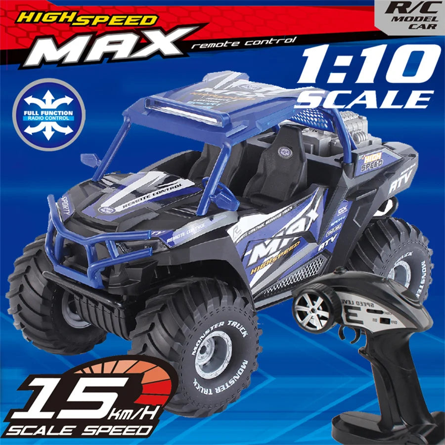 RC Car for Kids, 4WD Buggy Alloy, High Horsepower, Climbing, Rechargeable, Drop Resistant, Toys for Boys, Racing
