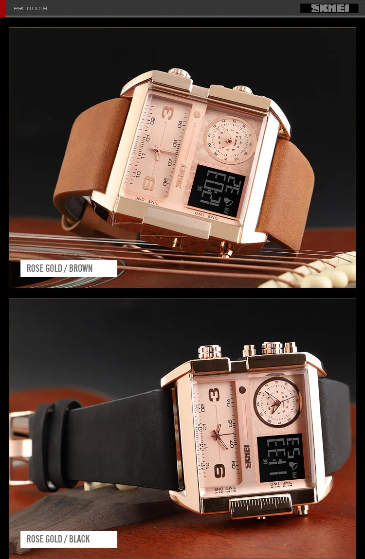 SKMEI Sports Watch Men Top Luxury Brand Waterproof Wristwatch Men Quartz Analog Digital Watches Relogio Masculino