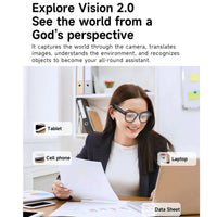 Smart Video Glasses Myopia Prescription Anti Shake Video Recording WIFI Bluetooth Transmission Object Recognition Smart Glasses