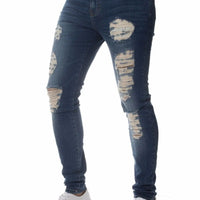 2024 Men Jeans Solid Pockets Stretch Denim Straight Pants Spring Summer Business Casual Trousers Daily Streetwear Men's Clothing