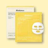 BIODANCE Bio-Collagen Deep Hydrating Gel Mask, Night Moisturizing, Shrinking Pores, Improving Elasticity, 4 Pieces per Box