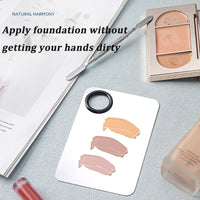 Makeup Mixing Palette Foundation Lipstick Eye Shadow Stainless Steel Mixer Palette with Spatula Mixing Stick Beauty Tools Nail-A