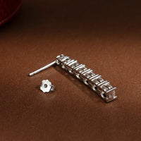 BXINY 2.8CT Full Moissanite Drop Earrings S925 Silver D Color Lab Diamonds Tassel Dangle Earring for Women Wedding Gifts Jewelry