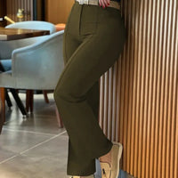 Sweet Patchwork High Waist Casual Pants Autumn Hot Sale Of The Season New Arrival Women's Fashion Fresh Style Loose Fit Trousers