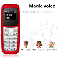 SERVO 2G Small Mobile Phone Bluetooth Dialer Magic Voice Blacklist Low Radiation Bluetooth Headset Mini Cellphone Multilingual