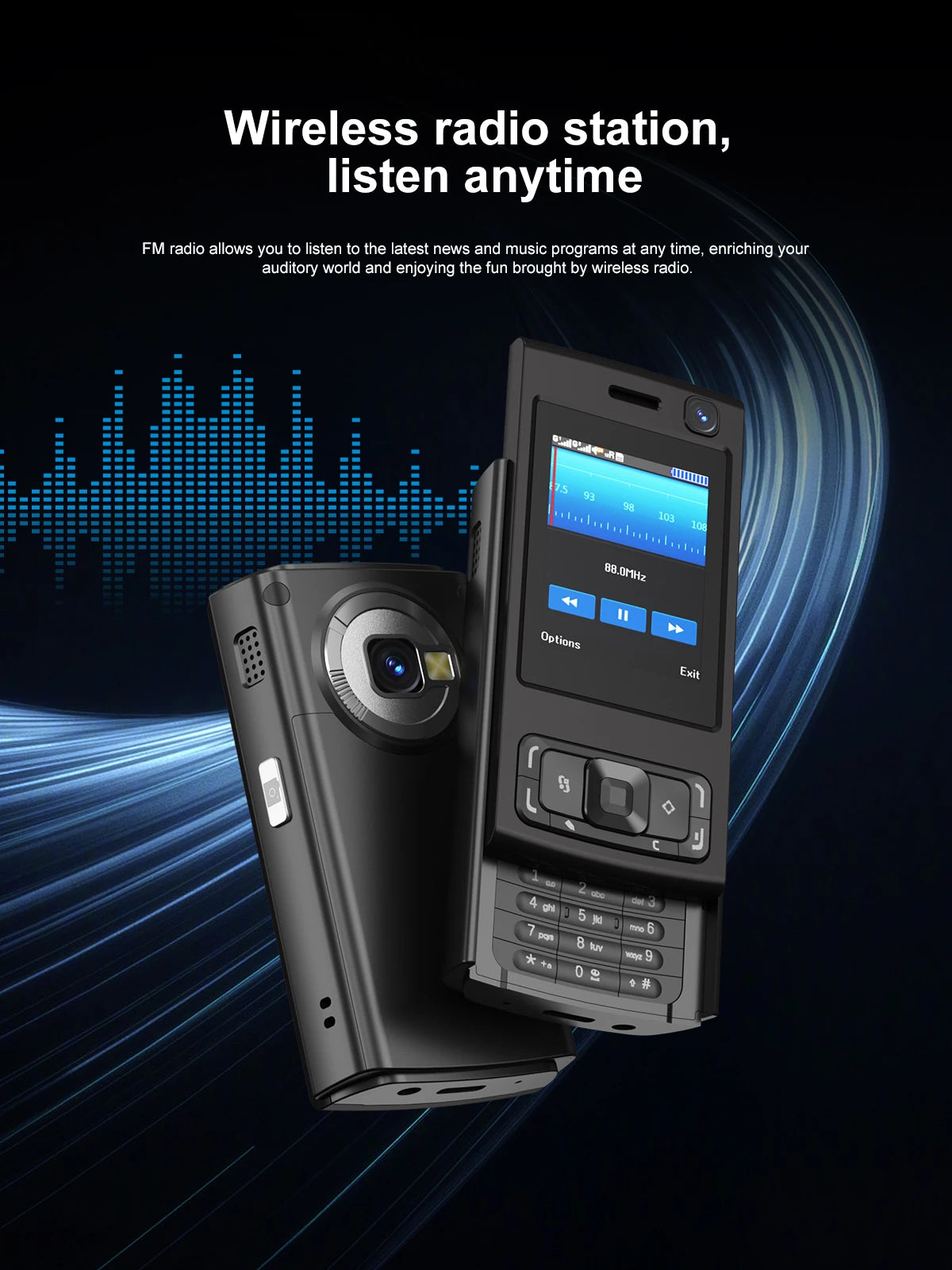 SERVO N95 PRO 2G GSM Slide Screen Mini Mobile Phone Magic Voice Call Recording MP3/MP4 Player Blacklist Small Cellphone FM Radio