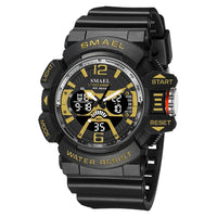 SMAEL Sport Watch for Men Waterproof Wristwatches Student Dual Display Digital Multi-function Stopwatch Clocks 8065 Male Watches