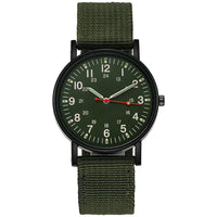 YIKAZE Fashion Men's Watches Luxury Military Men Quartz Watch Canvas Strap Luminous Hands Clock Sports Wristwatch for Man Male