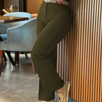 Sweet Patchwork High Waist Casual Pants Autumn Hot Sale Of The Season New Arrival Women's Fashion Fresh Style Loose Fit Trousers