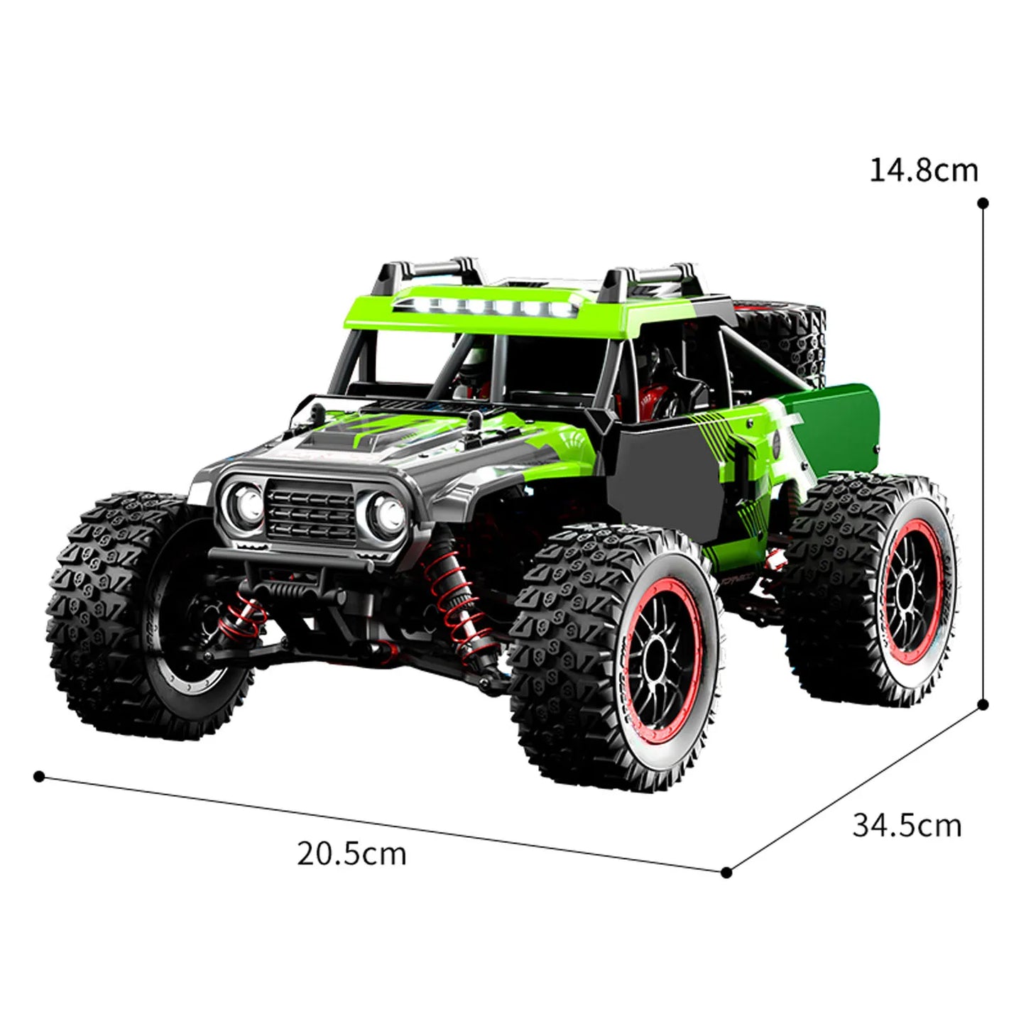 RC High Speed Off Road Vehicle Toy 1/14 RTR 48km/h Remote Control Four Wheel Drive Car Brushed Motor ESC LED Lights