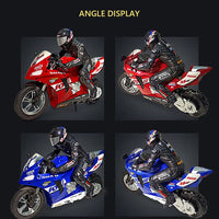 RC Motorcycles 1/6 Electric Motor RC Cars High Speed 4CH Remote Control Racing Motorcycle Drift Car Kids Xmas Festival Gift