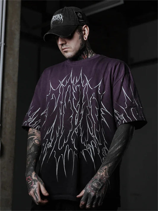 Fashion Men's Cool Trendy Gothic Style T-shirt Womens Summer Autumn 3D Printed Casual Round Neck Short Sleeve New Tee Top 2025