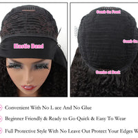 Brazilian Straight Hair Headband Wig Remy Human Hair Wigs For Women Scarf Wig Straight Hair Wigs With Headband