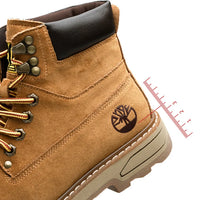 Autumn Winter Velvet Platform Boots for Men Designer Soft-soled Cow Suede Work Shoes Man Fashion Non-slip Yellow Ankle Boot Male