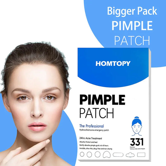 331 Patches Large Pimple Patches Hydrocolloid Acne Patch Skincare Blemishes Zit Breakouts Bandages Big Spot Covers for All Skin