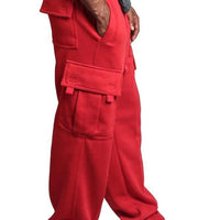Men Cargo Loose Pants Spring Summer Male Retro Vintage Full Loose Wide Leg Pant LXDZ-ZL-5