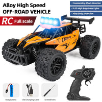 RC8 Racing Model Toy Alloy Remote Control Car 2.4GRC Proportional Throttle 1:16 Highspeed Big Foot Climbing off Road Vehicle