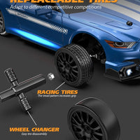 New 1:24 RC drift vehicle, Mustang 4WD cars, racing car with remote control, gift, competition racing car, children's toy