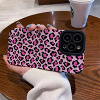 Fashion Soft Phone Cases For iPhone 13 12 MINI 11 14 15 16 Pro Max XS Max XR 7 8 Plus Leopard Pattern Silicone Case Back Cover