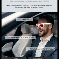 New Sunglasses Smart Glasses 8 Million Pixels Recording Videos AI Photo Recognition Answer Translation 290mAh Bluetooth Glasses