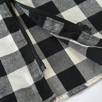 Men's New Plaid Hooded Sweater Long Sleeve Casual Thin Jacket Stand Hooded Shirt European Style Fashionable Outwear