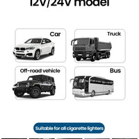 Elough Retractable Car Charger 5 in 1 Fast Charging Car Charger Retractable Cable 2 type c Ports Car Charger Adapter Compatible