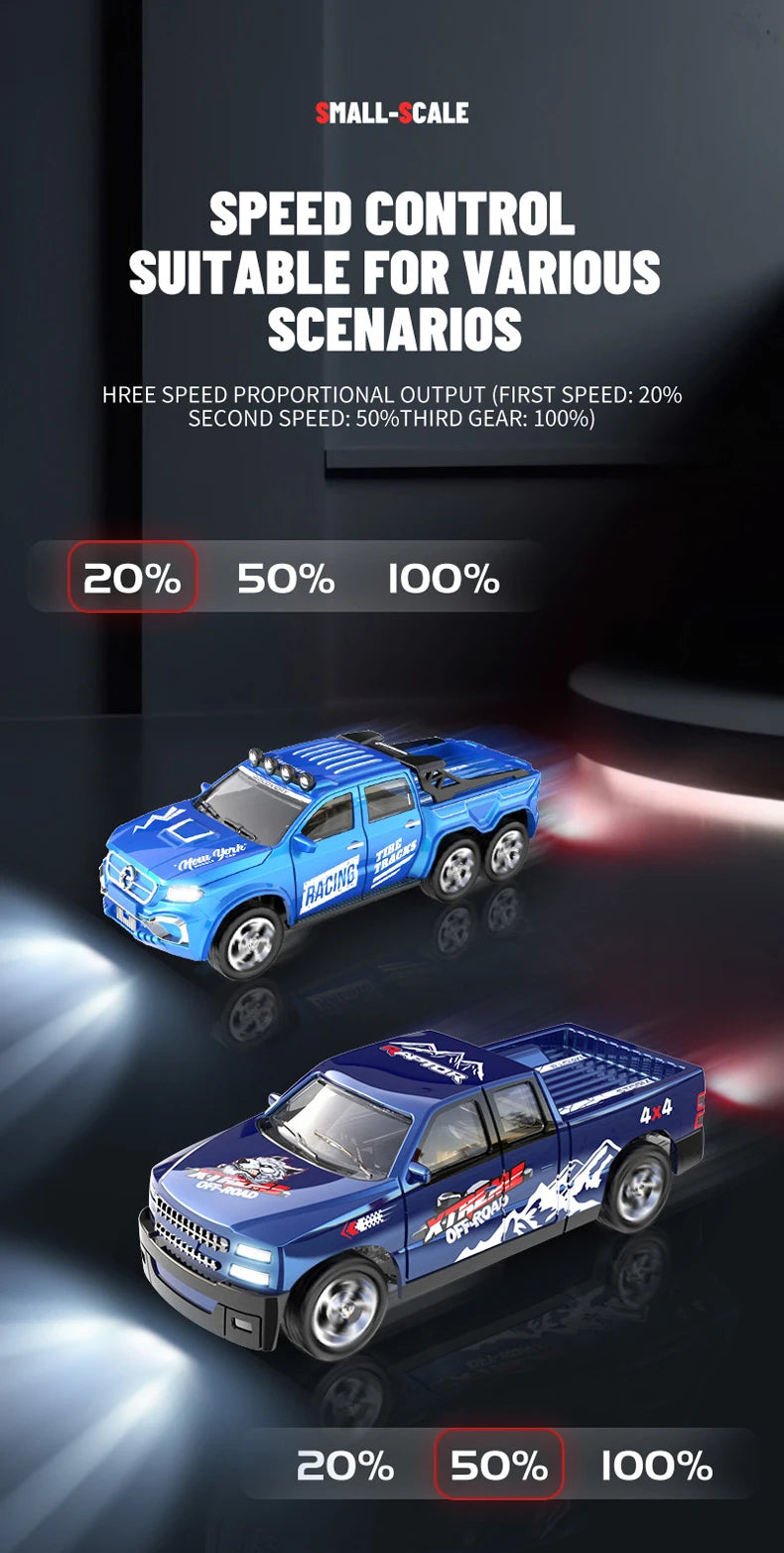 New RC Car MINI Alloy 1/64 Remote Control Car Convenient to Carry 60 Minutes of Work Time Children's Gifts Electronic Toys