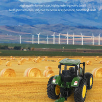 RC Farm Tractors Car 1/24 Radio Controlled Cars and Trucks 2.4G with Light Simulated Engineering Truck Model Toys for Children