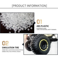 1/8 Large Rock Crawler RC Car 4×4 All Terrain RC Truck High -Speed RTR Alloy Off-Road Remote Control Car Children Toy Model