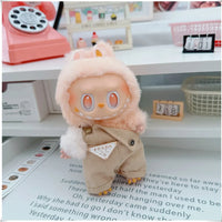 Para 15-17cm Labubu V1 V2 Idol muñeca traje sombrero monos ropa regalo Mini ropa de muñeca de peluche accesorios de atuendo