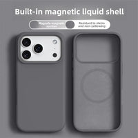 Original Magnetic Phone Case For iPhone 17 16 Pro Max Liquid Silicone Cases For iPhone17 16 Pro Max 17Pro Air Soft Bumper Cover