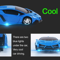 Electric RC Car 2 In 1 Transformation Robots Sports Vehicle Model Robots Boys Toys Remote Cool RC Deformation Cars Kid Toy Gifts