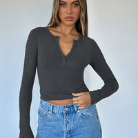 Womens V Neck Button Down Henley T Shirts Y2K Slim Fit Long Sleeve Crop Tops Basic Casual Going Out Tee Shirts