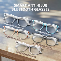 Smart Glasses for Men Women Color-changing Blue Light Lenses Bluetooth 5.3 Audio Intelligent Touch HD Calls HI-FI Sound Quality