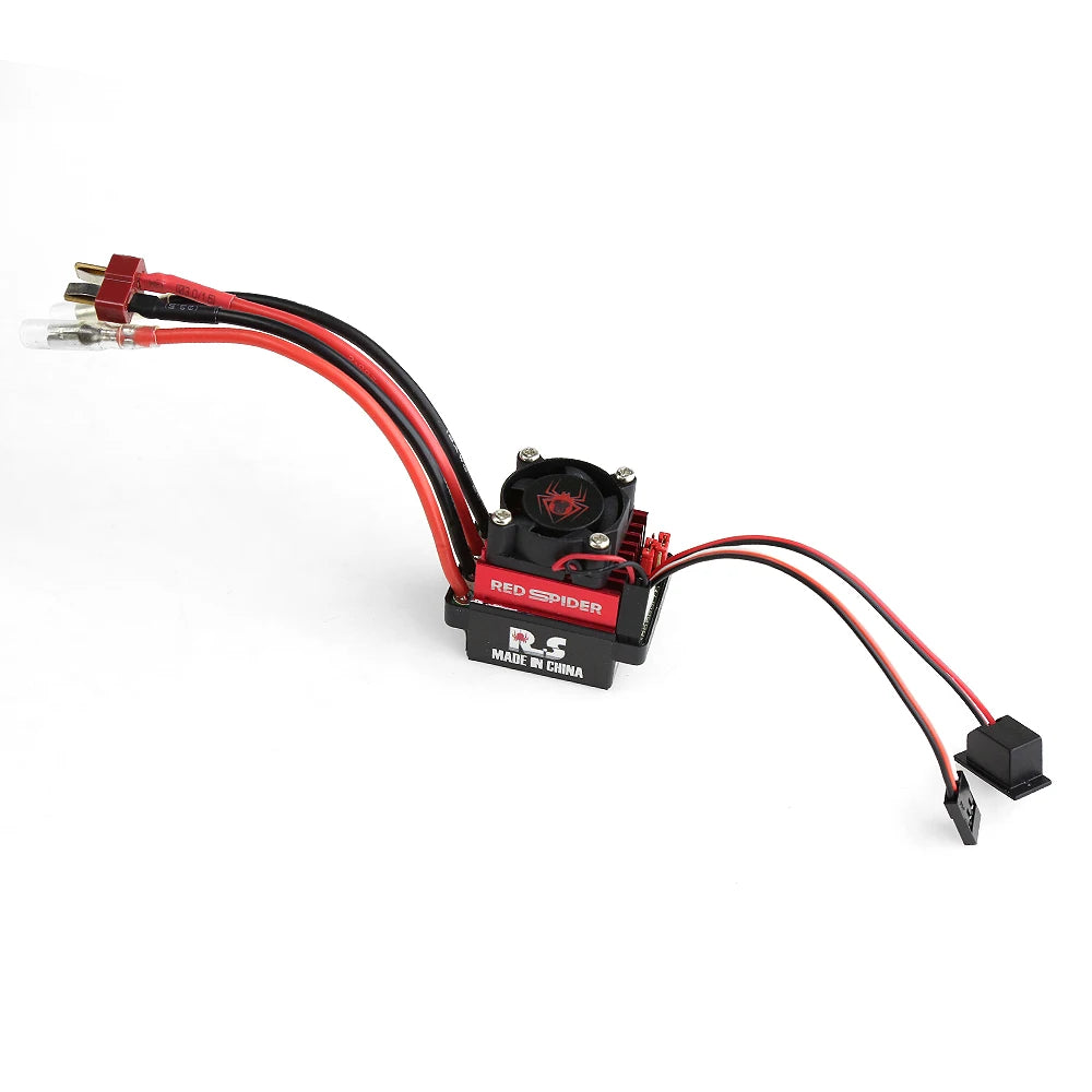 RC Car ESC,60A Brushed ESC Electronic Speed Controller for TRX4 SCX10 RC Crawler Car(T Plug)