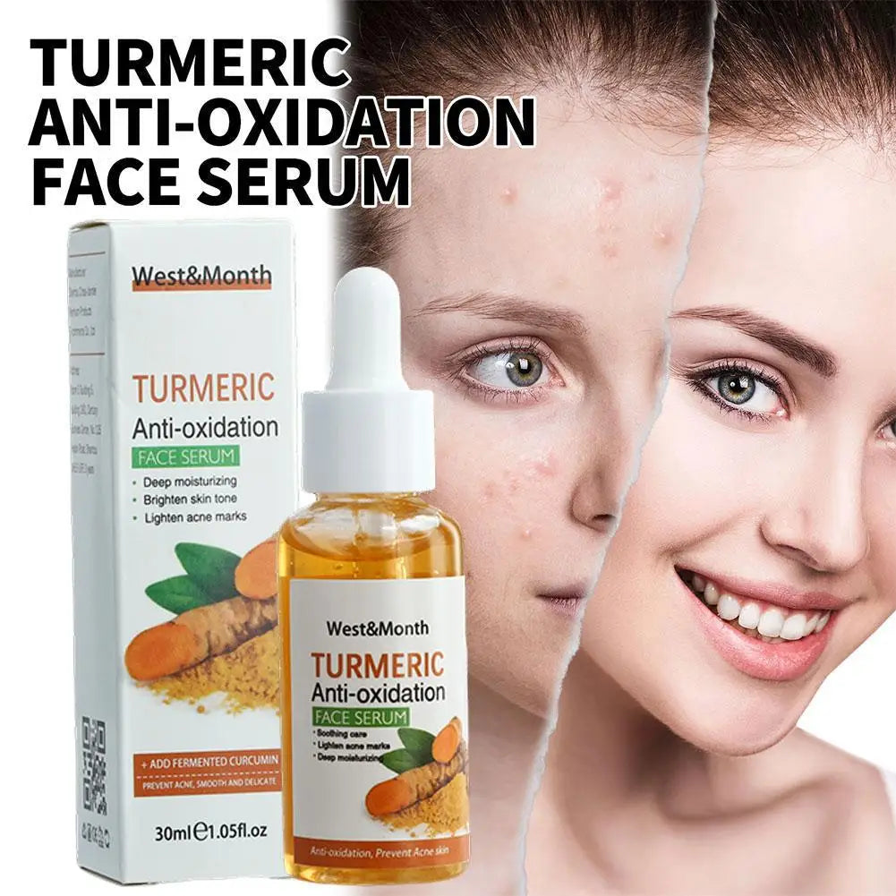 Turmeric Face Whitening Serum Turmeric Anti-oxidation Serum Turmeric Dark Spot Corrector Serum Facial Brighten Turmeric Oil Soap