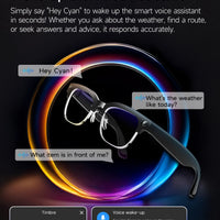 Smart AI Translation Smart Glasses Take Photos Recognizing Objects 4K Camera Bluetooth Music Call Intelligent Recording Glasses