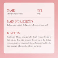 350g Pomegranate Scrub Has Rich in Walnut Shell Powder, Glycerin and Other Skin Care Ingredients, Gentle and Delicate Scrub Particles for Deep Cleansing Skin, Removing Dirt, Physical Exfoliation, Refreshing and Purifying Skin