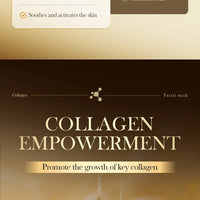 SADOER Golden Collagen Facial Masks Moisturizing Anti-Aging Anti Wrinkles Face Mask Sheet Collagen Masks Skin Care Product