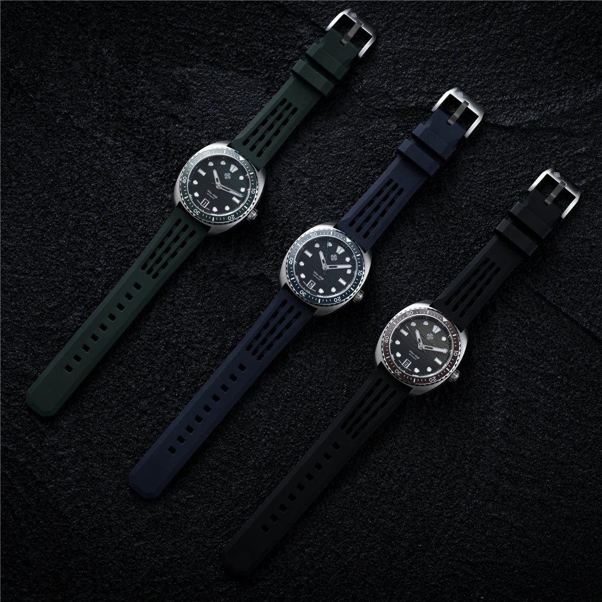 2025 New IXDAO IPOSE Automatic Mechanical Men Watch JD-X07S Dragon Scale Pattern Watch Stainless Steel BWG-9 Diving reloj hombre