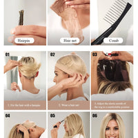 Light Brown Synthetic Wigs with Bangs Straight Shoulder Length Chocolate Brown Wig for Black White Women Heat Resistant Daily