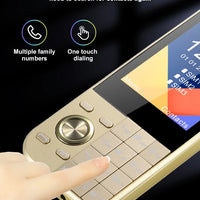 2025 New Push Button Mobile Phone 2.8' Three SIM 3SIM Bluetooth Flashlight MP3 Wireless FM Camera Vibration BigHorn CellPhone