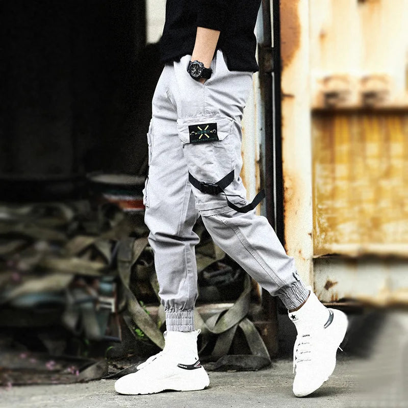 Men Pants Thin Fashion Casual Jogger Pants 2020 Streetwear Cargo Pants Men's Multi-pockets Trousers Fitness Gyms Sweatpants Mens