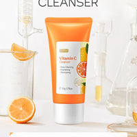 Vitamin C Facial Cleanser Skin Deep Cleansing Moisturizing Blackhead Removal Skincare Face Wash Foam Face Cleanser Skin Care