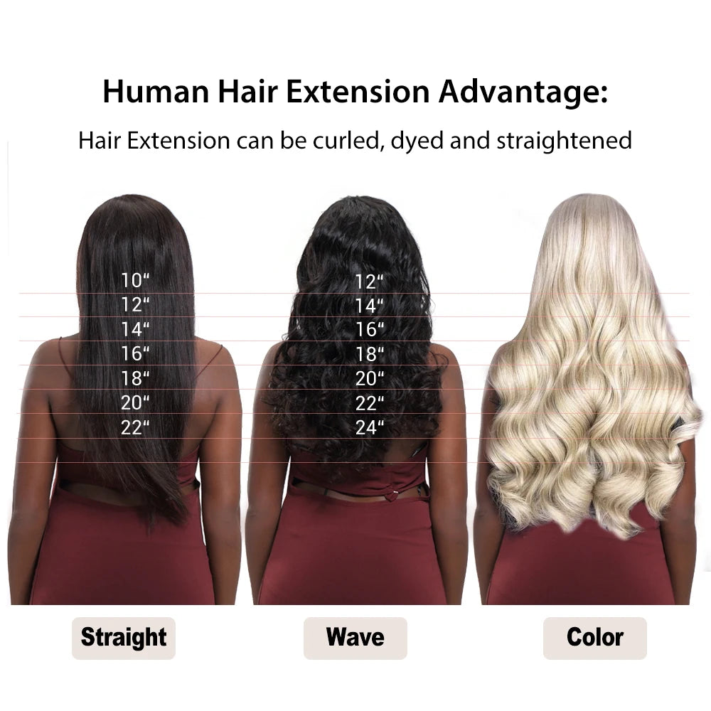 Straight Nail U Tip Fusion Human Hair Extension Keratin Capsule Brazilian Human Remy Hair Extensions 0.8g/1g/pc 50g Natural Hair