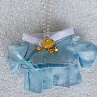 For 15/17cm Labubu Doll Accessories Labubu 3.0 Outfit Korean Traditional Style Dress Set with Hair Clip Doll Clothes