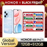 2025 New HONOR 400 Pro 5G Global Version Smartphone 200MP AI Main Camera 6.7'' AMOLED Screen 6000 mAh 100W Wired 50W Wireless