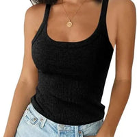 Y2K Slim Tank Tops Summer Lady Backless Solid Color Stretch Streetweaer Vests SSFZC-2501