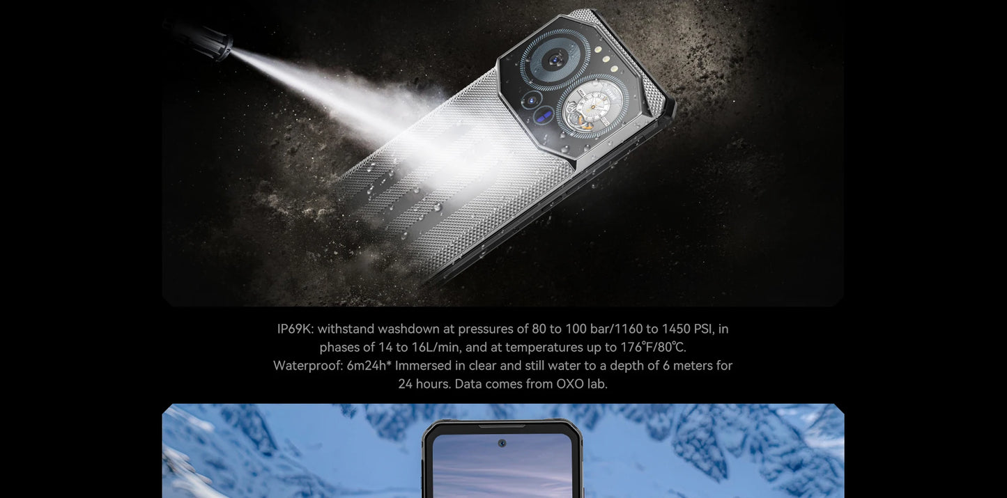 IIIF150 B3C Rugged Smartphone Dual Display 16GB 256GB 50MP Camera 10800mAh Android 14 Ultra-Thin Rugged Phone Global Version